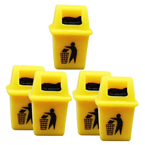 Sosoport 5 Stück Mülleimer-Modell Miniatur Tischmülleimer Kleiner Müll kann Party Behälter puppenhauszubehör mini Trash can Spiel zum Sortieren von Müll Sandtisch -Layout - Harz Yellow Sosoport 5 Stück Mülleimer-Modell Miniatur Tischmülleimer Kleiner Müll kann Party Behälter puppenhauszubehör mini Trash can Spiel zum Sortieren von Müll Sandtisch -Layout - Harz Yellow von Sosoport