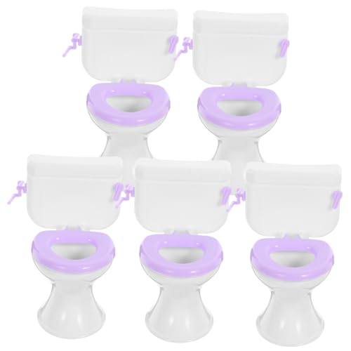 Sosoport 5 Stück Puppen-Toilettenspielzeug Mini-Toilettenspielzeug Puppenhausmöbel Zubehör für Puppenhäuser puppenhaus zubehör Mini-Schmuck-Badezimmermöbel Plastik Sosoport 5 Stück Puppen-Toilettenspielzeug Mini-Toilettenspielzeug Puppenhausmöbel Zubehör für Puppenhäuser puppenhaus zubehör Mini-Schmuck-Badezimmermöbel Plastik von Sosoport