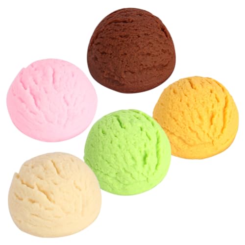 Sosoport 5 Stück Teiliges Realistische Eiscreme Modell für Dekorative Eiscreme Requisiten Fotografie Hochzeiten und Partys von Sosoport