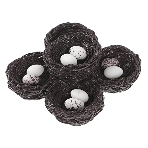 Sosoport 5 Stück Teiliges Realistischer Kunstharz Vogel Nest Ornamente mit Gefälschten Eiern Mini Landschafts Dekoration für Garten und Puppenhaus Sosoport 5 Stück Teiliges Realistischer Kunstharz Vogel Nest Ornamente mit Gefälschten Eiern Mini Landschafts Dekoration für Garten und Puppenhaus von Sosoport