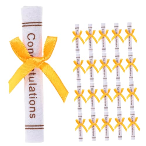 Sosoport 50 Stück Abschlusspuppenzubehör gratulieren abschluss Dekoration Abschlussgeschenk Trauzeugen Graduierungsornament aus Vliesstoff Kunsthandwerksfigur aus Vliesstoff Zufällige Farbe von Sosoport