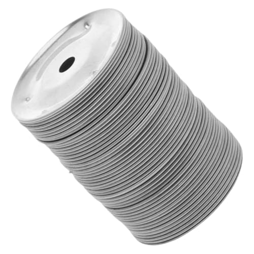 Sosoport 50 Stück Becken Blatt Glocke Beckenringe für Percussion-Trommeln Percussion-Ching-Ring Zubehör für Becken Trommelteile Trommel-Becken-Glocke rostfreier Stahl Silver von Sosoport