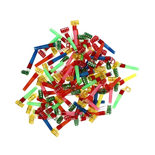 Sosoport 50 Stück Blow Roll Spielzeuge Rave Spielzeuge Blow Horn Noise Maker Blowouts Pfeifen Musikalische Blowouts Hörner Musikalische Blowouts Musikalische Blowouts Krachmacher von Sosoport