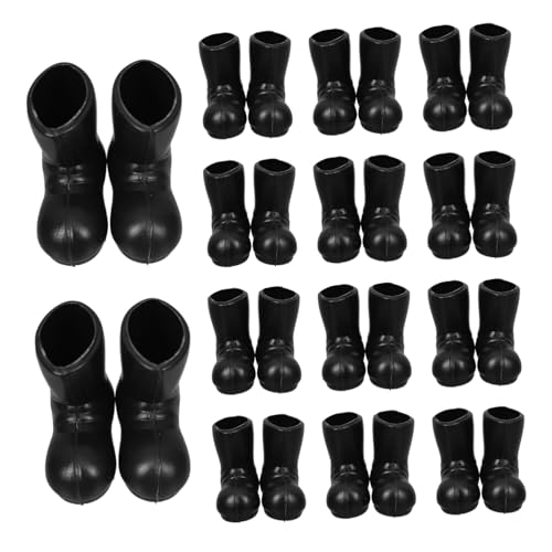 Sosoport 50 Stück Ministiefel Puppenstiefel Weihnachtsminiaturen dekorativ Miniatur Stiefel Dekorationen Weihnachtsdeko Weihnachtsschmuck Weihnachtsschuhe Mini-Schuhverzierungen Sport Black von Sosoport