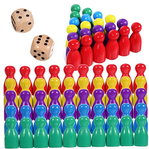 Sosoport 50 Stück Stück Schachfiguren aus Holz Brettspiel Schachfiguren farbig verpfänden Brettspielfiguren Zubehör für Brettspiele Schachmarker Schach aus Holz Bildungsspielzeug Sosoport 50 Stück Stück Schachfiguren aus Holz Brettspiel Schachfiguren farbig verpfänden Brettspielfiguren Zubehör für Brettspiele Schachmarker Schach aus Holz Bildungsspielzeug von Sosoport