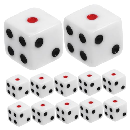 Sosoport 50 Stück Tragbare Acryl Würfel für Brettspiele Vielseitige Spielwürfel als Party Zubehör für Unterhaltung und Spaß bei Verschiedenen Anlässen von Sosoport
