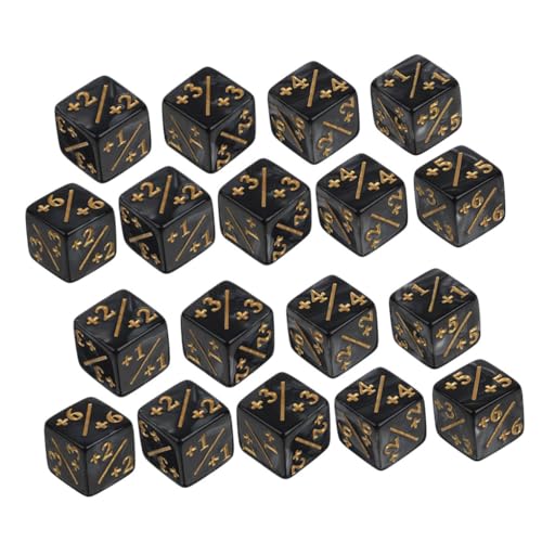 Sosoport 50 Stück Würfelset für Brettspiele Mathe mit Muster Lernhilfen für Unterricht für Rollenspiele Partyspiele und Matheübungen von Sosoport