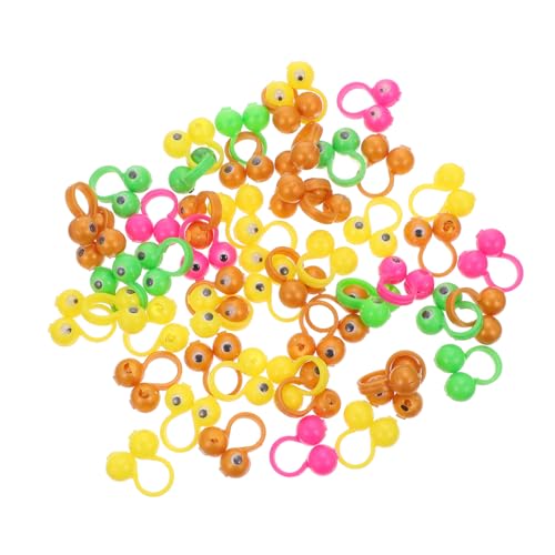 Sosoport 50Stücke Große Augen Fingerpuppen Ringe Eyeball Ringe Für Finger Für Kreative Spiele Und Partys Zufällige Designs von Sosoport