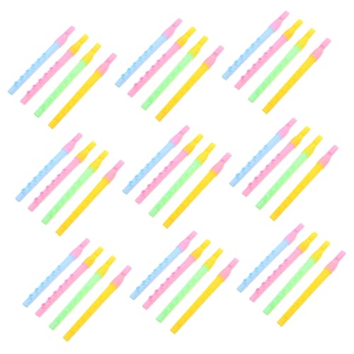 Sosoport 50pcs Kindermusikinstrument 6-Loch-anfänger Anfänger Klarinette Tragbares Windinstrument Kleinkind Rekorder Musikspielzeug von Sosoport