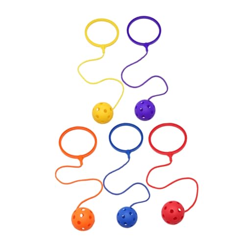 Sosoport 5Stücke Schwingbälle für Springende Ringspielzeuge Koordination und Motorik für Indoor und Outdoor Aktivitäten Zufällige Farben Langlebig und Sicher Sosoport 5Stücke Schwingbälle für Springende Ringspielzeuge Koordination und Motorik für Indoor und Outdoor Aktivitäten Zufällige Farben Langlebig und Sicher von Sosoport