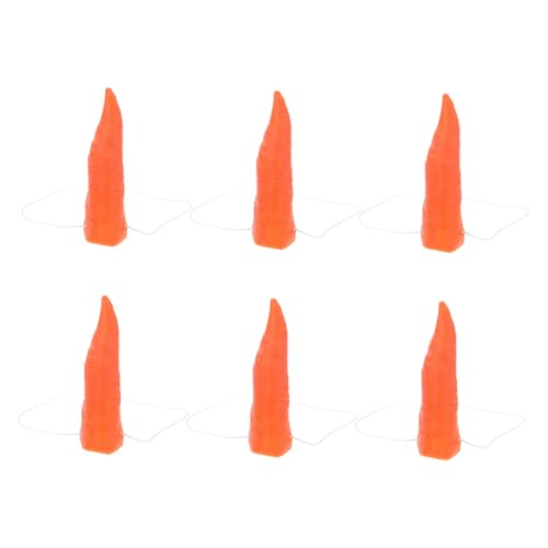 Sosoport 6 Stück Clown-karottennase Nasenprothese Prothetische Nase Spitze Nase Lange Nase Clownnase Falsche Nase Schneemann-karottennase Vinyl Orange Sosoport 6 Stück Clown-karottennase Nasenprothese Prothetische Nase Spitze Nase Lange Nase Clownnase Falsche Nase Schneemann-karottennase Vinyl Orange von Sosoport