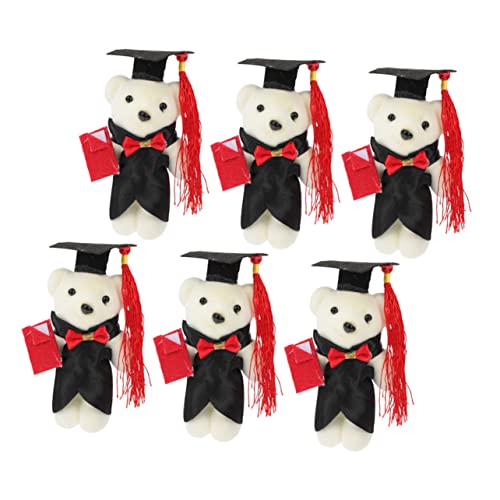 Sosoport 6 Stück Dr. Bärenpuppe Bär Plüsch Dekorationen für Blumenstrauß für die Abschlusssaison Blumenstrauß DIY liefert Hängender Bär zum Abschluss Schaum Black Sosoport 6 Stück Dr. Bärenpuppe Bär Plüsch Dekorationen für Blumenstrauß für die Abschlusssaison Blumenstrauß DIY liefert Hängender Bär zum Abschluss Schaum Black von Sosoport