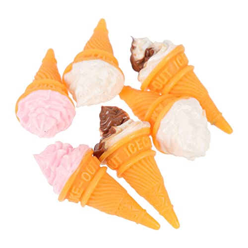 Sosoport 6 Stück Eiskegelmodell Eiscreme-Requisite Miniatur Essen Dekorationen Eiscreme-Foto-Requisiten Puppenhaus- Mini -Eiskegelspielzeug Harz Sosoport 6 Stück Eiskegelmodell Eiscreme-Requisite Miniatur Essen Dekorationen Eiscreme-Foto-Requisiten Puppenhaus- Mini -Eiskegelspielzeug Harz von Sosoport