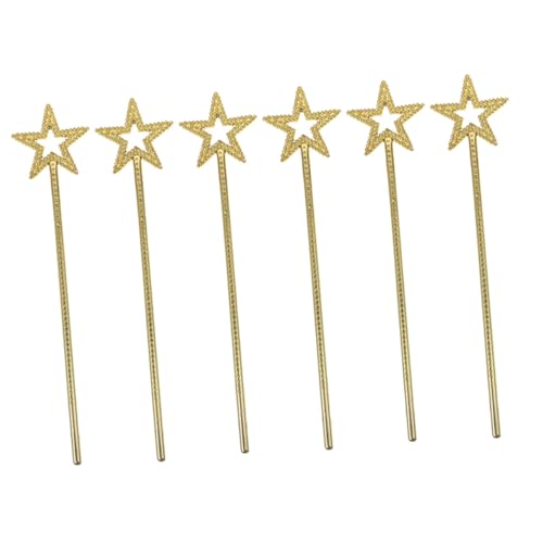 Sosoport 6 Stück Exquisite Feenstäbe Für Mädchen LED Kostüm Für Zauberstab Kinderparty Stern Feenstäbe Glänzender Feenstab Bühnenrequisite Sternförmiger Feenstab Sternförmiger von Sosoport