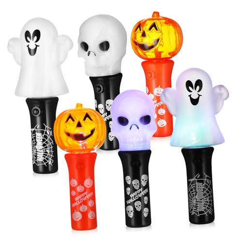 Sosoport 6 Stück Halloween Leuchtstäbe Kürbis Geist Blinkende Party Gadgets für Glühende Halloween Spielzeuge für Unvergessliche Feiern Sosoport 6 Stück Halloween Leuchtstäbe Kürbis Geist Blinkende Party Gadgets für Glühende Halloween Spielzeuge für Unvergessliche Feiern von Sosoport