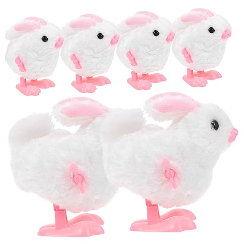 Sosoport 6 Stück Hasenspielzeug Zum Aufziehen Klein Party Hase Aufziehen Kaninchen Uhrwerk Hüpfen Kaninchen Kaninchen-aufziehspielzeug Springen Weiß Plüsch Sosoport 6 Stück Hasenspielzeug Zum Aufziehen Klein Party Hase Aufziehen Kaninchen Uhrwerk Hüpfen Kaninchen Kaninchen-aufziehspielzeug Springen Weiß Plüsch von Sosoport
