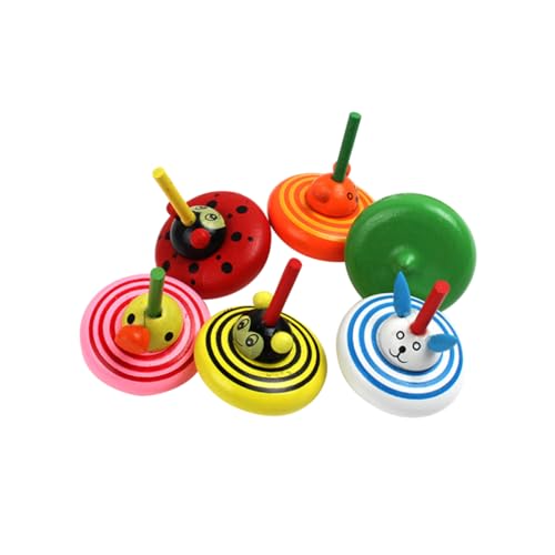 Sosoport 6 Stück Holz Tier und Kreative Wackeltier Gyroskope für Fördert Kreativität und Koordination Sicher und zur Einschulung Sosoport 6 Stück Holz Tier und Kreative Wackeltier Gyroskope für Fördert Kreativität und Koordination Sicher und zur Einschulung von Sosoport