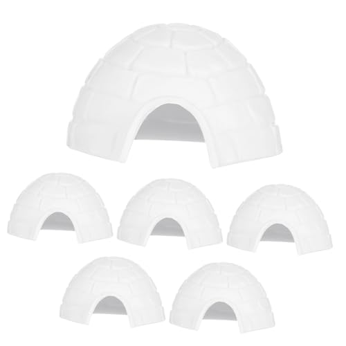 Sosoport 6 Stück Iglu-Modellspielzeug Kinderspielzeug Polar- Puppenhaus Eishaus Miniatur Zahlen Iglu-Statue Werkzeug für Kleinkinder Iglu-Dekorationen Plastik Weiß Sosoport 6 Stück Iglu-Modellspielzeug Kinderspielzeug Polar- Puppenhaus Eishaus Miniatur Zahlen Iglu-Statue Werkzeug für Kleinkinder Iglu-Dekorationen Plastik Weiß von Sosoport