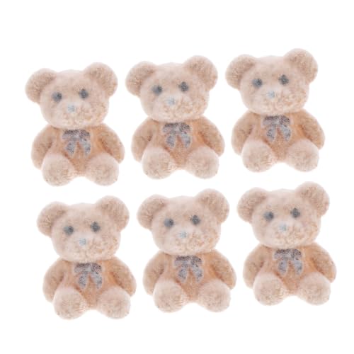 Sosoport 6 Stück Mini-Bärpuppe kleine Bären Minibären für die Babyparty Geburtstags-Minibär Mini-Flockbären Minibären Masse PVC Light Brown Sosoport 6 Stück Mini-Bärpuppe kleine Bären Minibären für die Babyparty Geburtstags-Minibär Mini-Flockbären Minibären Masse PVC Light Brown von Sosoport