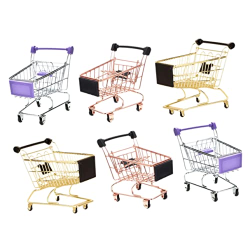 Sosoport 6 Stück Mini Einkaufswagen Einkaufswagen Für Einkaufswagen Lebensmittelwagen Für Kleinkinder 1–3 Einkaufswagen Kleinkind Lebensmittelwagen Einkaufswagen Puffhalter von Sosoport