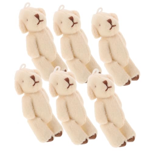 Sosoport 6 Stück Mini Plüsch Anhänger Weiche Kuscheltiere für Schlüsselanhänger Taschencharms für Tägliche Accessoires Niedliche Deko für Shower Sosoport 6 Stück Mini Plüsch Anhänger Weiche Kuscheltiere für Schlüsselanhänger Taschencharms für Tägliche Accessoires Niedliche Deko für Shower von Sosoport