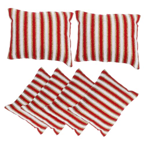 Sosoport 6 Stück Mini Sofa Kissen Dekorative Puppenhaus Kissen für Miniaturmöbel Hochwertiges Puppenzubehör für Kreative Spielwelten Sicheres Material und Charmantes Design für Puppenhaus Sosoport 6 Stück Mini Sofa Kissen Dekorative Puppenhaus Kissen für Miniaturmöbel Hochwertiges Puppenzubehör für Kreative Spielwelten Sicheres Material und Charmantes Design für Puppenhaus von Sosoport