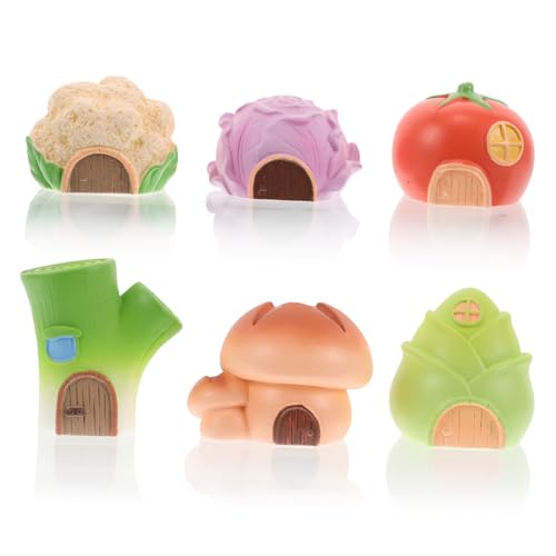 Sosoport 6 Stück Miniaturhaus Dekoration für Terrarien Teiliges aus Gemüse Design für Mikrolandschaften für Garten und Heimdekoration Kreative und Verspielte Accessoires für Reptilienbecken Sosoport 6 Stück Miniaturhaus Dekoration für Terrarien Teiliges aus Gemüse Design für Mikrolandschaften für Garten und Heimdekoration Kreative und Verspielte Accessoires für Reptilienbecken von Sosoport