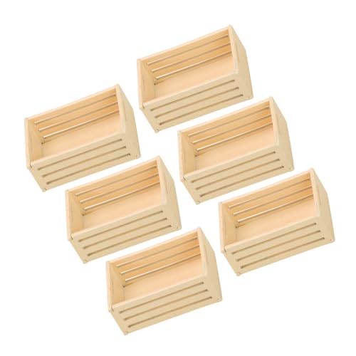 Sosoport 6 Stück Miniaturisierte Aufbewahrungskörbe für Puppenhaus Teiliges aus Holzfarbe für Dekoration und Organisation Kleiner Räume Szenen und Kreative Gestaltung Sosoport 6 Stück Miniaturisierte Aufbewahrungskörbe für Puppenhaus Teiliges aus Holzfarbe für Dekoration und Organisation Kleiner Räume Szenen und Kreative Gestaltung von Sosoport