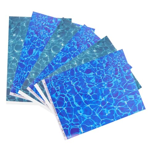 Sosoport 6 Stück Papier Mit Simulierter Wasserstruktur Künstlicher Bach Fake-wasserlandschaftsdekor Sandtisch, Künstliches Wasser Sandtischwasserbasis Gefälschtes Flusspad Heimwerk Plastik Sosoport 6 Stück Papier Mit Simulierter Wasserstruktur Künstlicher Bach Fake-wasserlandschaftsdekor Sandtisch, Künstliches Wasser Sandtischwasserbasis Gefälschtes Flusspad Heimwerk Plastik von Sosoport