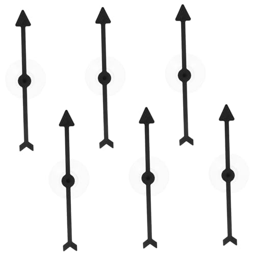 Sosoport 6 Stück Rotierende Saugnapfpfeile Saugnapfspiel Drehpfeil Saugnapf Drehen Klassenzimmer Drehen Saugnapfpfeile Drehspiel Drehbrett Partypfeil Kunststoff Schwarz von Sosoport