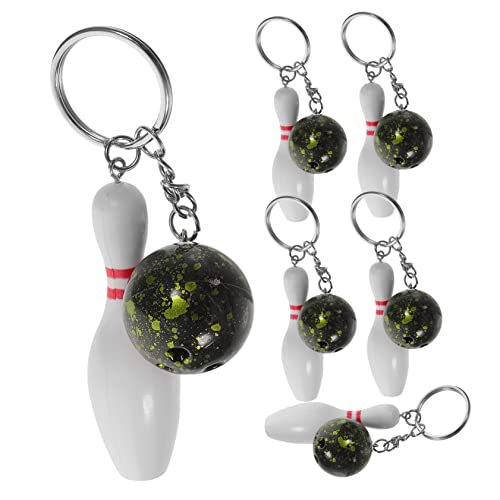 Sosoport 6 Stück Teiliges Bowling Pin Schlüsselanhänger Bowling Kugel und Pin Schlüsselbund für Erwachsene als Mitgebsel und Sport Events Sosoport 6 Stück Teiliges Bowling Pin Schlüsselanhänger Bowling Kugel und Pin Schlüsselbund für Erwachsene als Mitgebsel und Sport Events von Sosoport