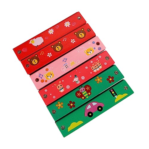 Sosoport 6 Stück Teiliges Holzharmonika für Mundharmonika Lustige Musikinstrumente für Frühkindliche Zufällige Farben für Kleine Musiker Zufällige Farbe Sosoport 6 Stück Teiliges Holzharmonika für Mundharmonika Lustige Musikinstrumente für Frühkindliche Zufällige Farben für Kleine Musiker Zufällige Farbe von Sosoport