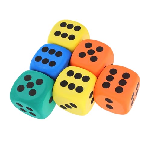 Sosoport 6 Stück Würfelspielspielzeug Zahlenwürfel große Schaumstoffwürfel Briefkupfspiel Würfel für das Klassenzimmer Würfel für kleine große Schaumwürfel Eva Sosoport 6 Stück Würfelspielspielzeug Zahlenwürfel große Schaumstoffwürfel Briefkupfspiel Würfel für das Klassenzimmer Würfel für kleine große Schaumwürfel Eva von Sosoport