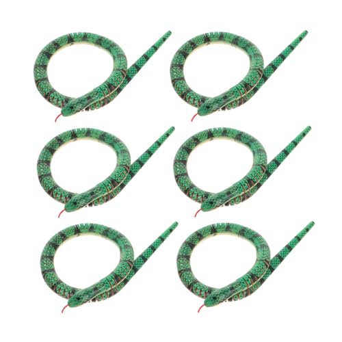 Sosoport 6 Stück kniffliges Schlangenspielzeug Schlangen-Geburtstagsdekorationen Flexible Schlangendekoration Partygeschenke für Schlangen gegliederte Schlangen Spielzeugschlange Holz Sosoport 6 Stück kniffliges Schlangenspielzeug Schlangen-Geburtstagsdekorationen Flexible Schlangendekoration Partygeschenke für Schlangen gegliederte Schlangen Spielzeugschlange Holz von Sosoport