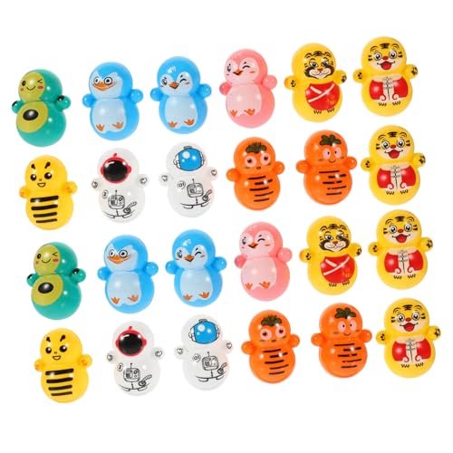 Sosoport 60Stücke Mini Tumbler Spielzeugset Tierisches Wackelspielzeug Goodie Bag Füller für Jungen und Kreatives und Sicheres für Geburtstagsfeiern Zufällige Farben von Sosoport
