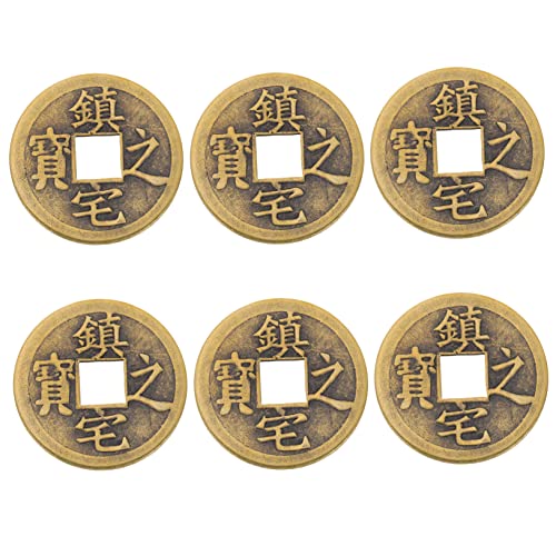 Sosoport 6Stücke Chinesische Glücksmünzen aus Messing mit Knoten für Feng Shui Robuste Kupfermünzen für Auto Zuhause DIY Projekte für Neue Jahr Sosoport 6Stücke Chinesische Glücksmünzen aus Messing mit Knoten für Feng Shui Robuste Kupfermünzen für Auto Zuhause DIY Projekte für Neue Jahr von Sosoport