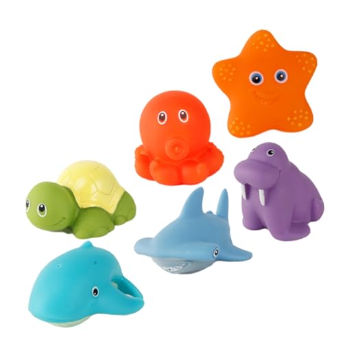 Sosoport 6Stücke Teiliges Badespielzeug für Kleinkinder Schwimmende Cartoon Tiere mit Wärmeveränderung Sicheres Wasserspielzeug für Junge Mädchen Feinmotorik und Kreativen Sosoport 6Stücke Teiliges Badespielzeug für Kleinkinder Schwimmende Cartoon Tiere mit Wärmeveränderung Sicheres Wasserspielzeug für Junge Mädchen Feinmotorik und Kreativen von Sosoport