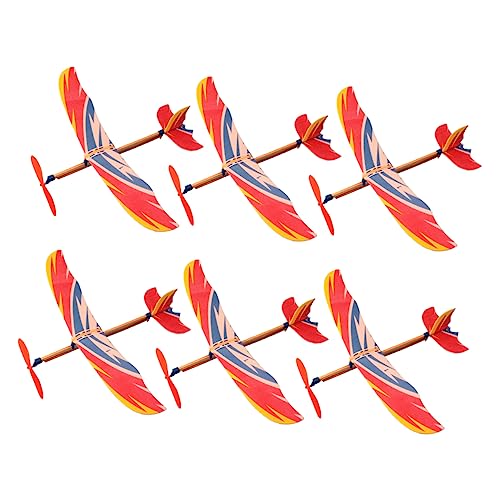Sosoport 6Stücke Teiliges DIY Segelflugzeug Handgefertigtes Bildungsspielzeug für Fördert Hand Augen Koordination und Kreativität für Eltern Aktivitäten und Sosoport 6Stücke Teiliges DIY Segelflugzeug Handgefertigtes Bildungsspielzeug für Fördert Hand Augen Koordination und Kreativität für Eltern Aktivitäten und von Sosoport