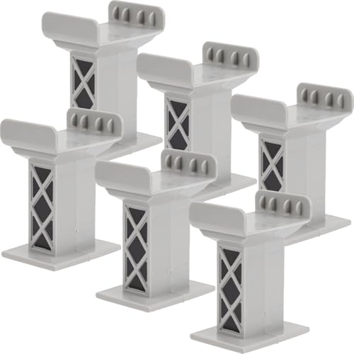 Sosoport 6Stücke Teiliges Eisenbahnbrückenstützen aus Spielzeugzubehör für Stabiler Brückenpfeiler für Holzeisenbahnen Kompatibel mit Gängigen Gleissystemen Sosoport 6Stücke Teiliges Eisenbahnbrückenstützen aus Spielzeugzubehör für Stabiler Brückenpfeiler für Holzeisenbahnen Kompatibel mit Gängigen Gleissystemen von Sosoport