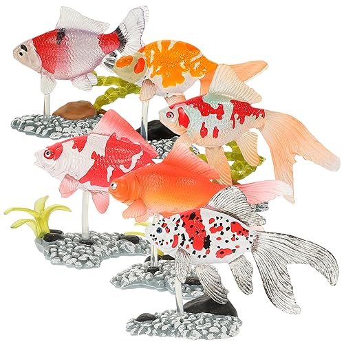 Sosoport 6 Stück Goldfisch Figuren für Kinder Künstliche Fischspielzeuge Dekorative Aquarien Dekorationen Kleiner Fische für Rollenspiele PVC Kunstfisch Deko Kinderspielzeug Sosoport 6 Stück Goldfisch Figuren für Kinder Künstliche Fischspielzeuge Dekorative Aquarien Dekorationen Kleiner Fische für Rollenspiele PVC Kunstfisch Deko Kinderspielzeug von Sosoport