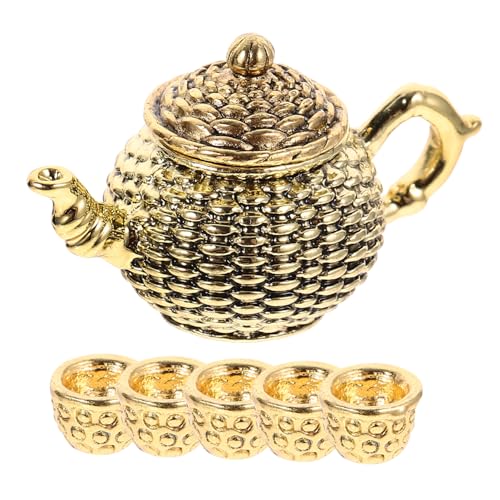 Sosoport 6Stücke Teiliges Mini Teetassen Set für Tischdekoration Stilvolle und Tassen Deko für Wohnzimmer und Puppenhaus von Sosoport