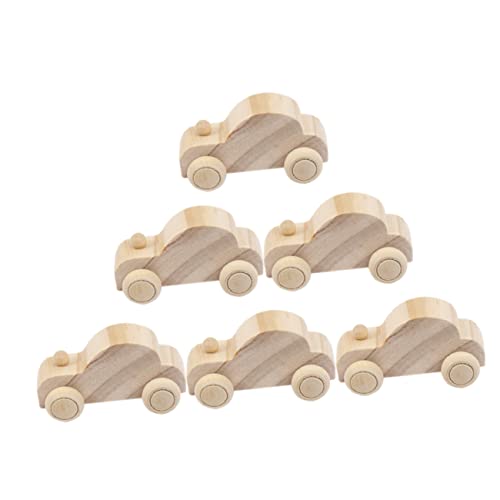 Sosoport 6Stücke Teiliges Unfertige Holzautos für DIY Holzspielzeug Kreativität und Handwerklichen Fähigkeiten für Bastelaktivitäten und Frühkindliche Bildung Sosoport 6Stücke Teiliges Unfertige Holzautos für DIY Holzspielzeug Kreativität und Handwerklichen Fähigkeiten für Bastelaktivitäten und Frühkindliche Bildung von Sosoport