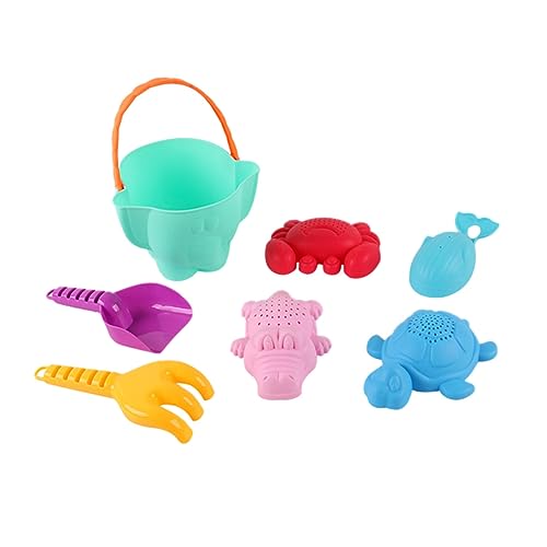 Sosoport 7-Teiliges Set Strandspielzeug für Strandzubehör Spielzeugtasche für den Strand sandspielzeug strandspielzeug Lernspielzeug für Werkzeuge zum Sandabbau von Sosoport