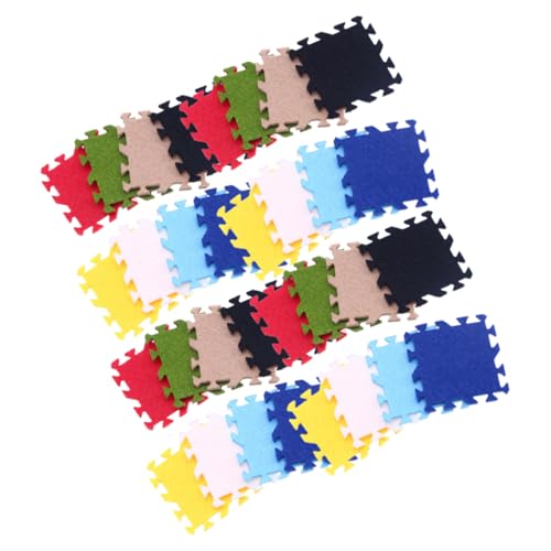 Sosoport 72 Teiliger Mini Teppich Kinderteppiche Weiche Fliesen Spiel Puppenhaus Bodenmatte Ineinandergreifende Miniaturen Outdoor Teppiche Für Kleine Häuser Kleinkinder Dicke von Sosoport