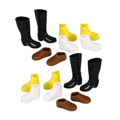 Sosoport 8 Paare Puppenschuhe Dekoration Süße Schuhe für Puppen Zubehör für Puppenhäuser aus Langlebigem Gefertigt für Miniaturhäuser Sosoport 8 Paare Puppenschuhe Dekoration Süße Schuhe für Puppen Zubehör für Puppenhäuser aus Langlebigem Gefertigt für Miniaturhäuser von Sosoport