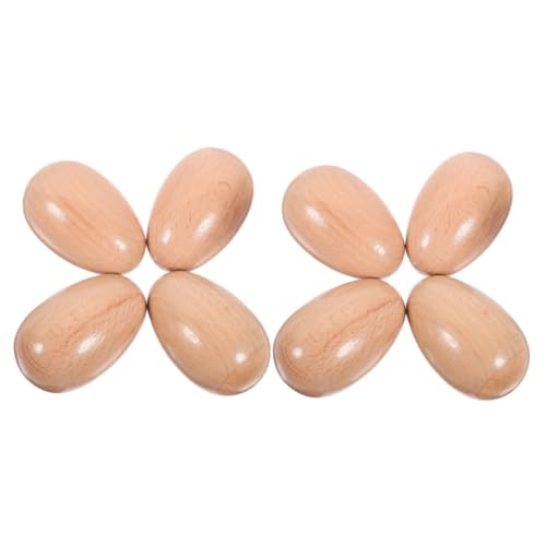 Sosoport 8 Stück Eierschüttler Maracas Musikalische Ostereier Aus Holz Mit Schlagwerk Für Musikinstrumente Für Kleinkinder Babys Musiklernen Sosoport 8 Stück Eierschüttler Maracas Musikalische Ostereier Aus Holz Mit Schlagwerk Für Musikinstrumente Für Kleinkinder Babys Musiklernen von Sosoport