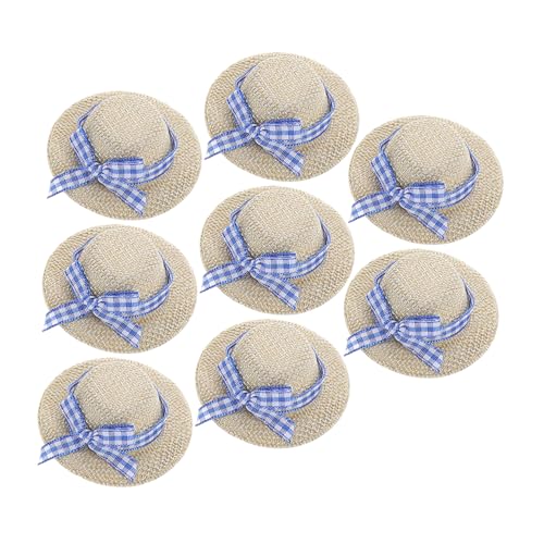 Sosoport 8 Stück Mini Strohhüte für Puppen Dekorative Miniaturhüte mit Schleife Stilvolle Puppenhaus Dekoration Handgefertigte Kleine Hüte für Kreative Bastelprojekte für Puppenzubehör Sosoport 8 Stück Mini Strohhüte für Puppen Dekorative Miniaturhüte mit Schleife Stilvolle Puppenhaus Dekoration Handgefertigte Kleine Hüte für Kreative Bastelprojekte für Puppenzubehör von Sosoport