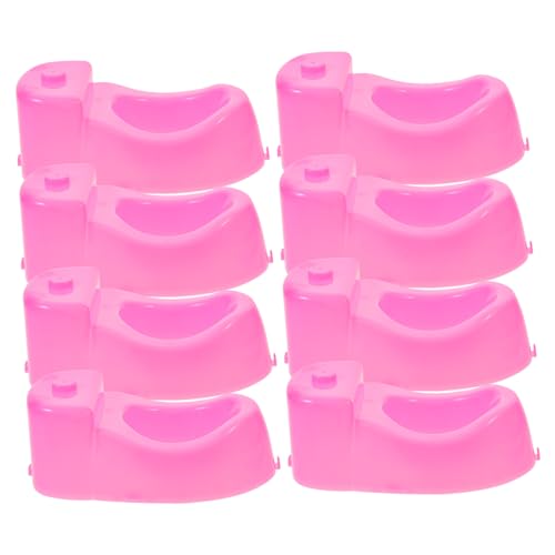 Sosoport 8 Stück Puppentoilettenspielzeug Mini Toilettenschüssel Töpfchen Miniaturtoilette Puppenhauszubehör Puppenbadezimmermöbel Badezimmermodell Puppenhausdekor Mini von Sosoport