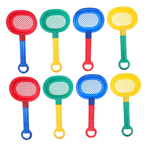 Sosoport 8 Stück Strandbadespielzeug sandspielzeug Outdoor Sandkastensieb für schuhlöffel scheibengardinen Bulk Sand Sifter schaufelt Strandschaufel Sifter pp von Sosoport