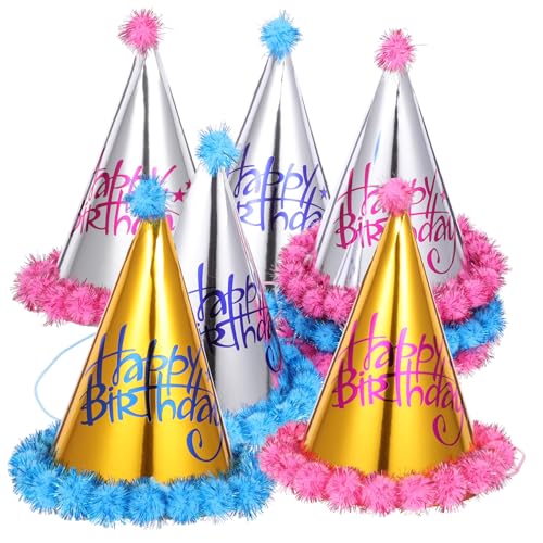 Sosoport 8 Stück Teiliges Kindergeburtstags Hüte Glänzende Partyhüte für Erwachsene und Geburtstagsfeiern und Festliche Anlässe Sosoport 8 Stück Teiliges Kindergeburtstags Hüte Glänzende Partyhüte für Erwachsene und Geburtstagsfeiern und Festliche Anlässe von Sosoport